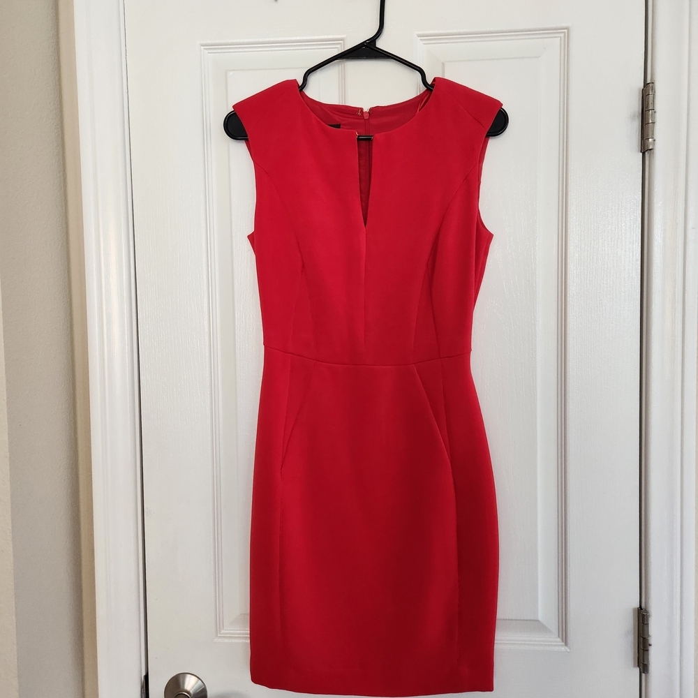Mango Vibrant Red Mini Dress